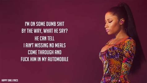 nicki minaj anaconda lyrics explicit.